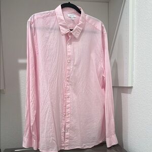 Calvin Klein Pink Casual Button Down Shirt Lightweight